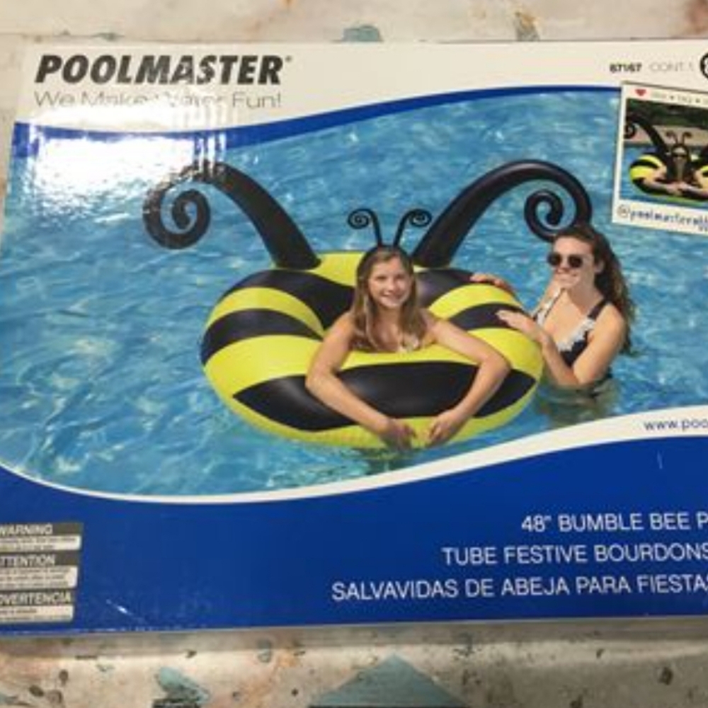 Poolmaster Bumble Bee Inflatable Float - (48 Inch), Yellow/Black - Picture 2 of 2